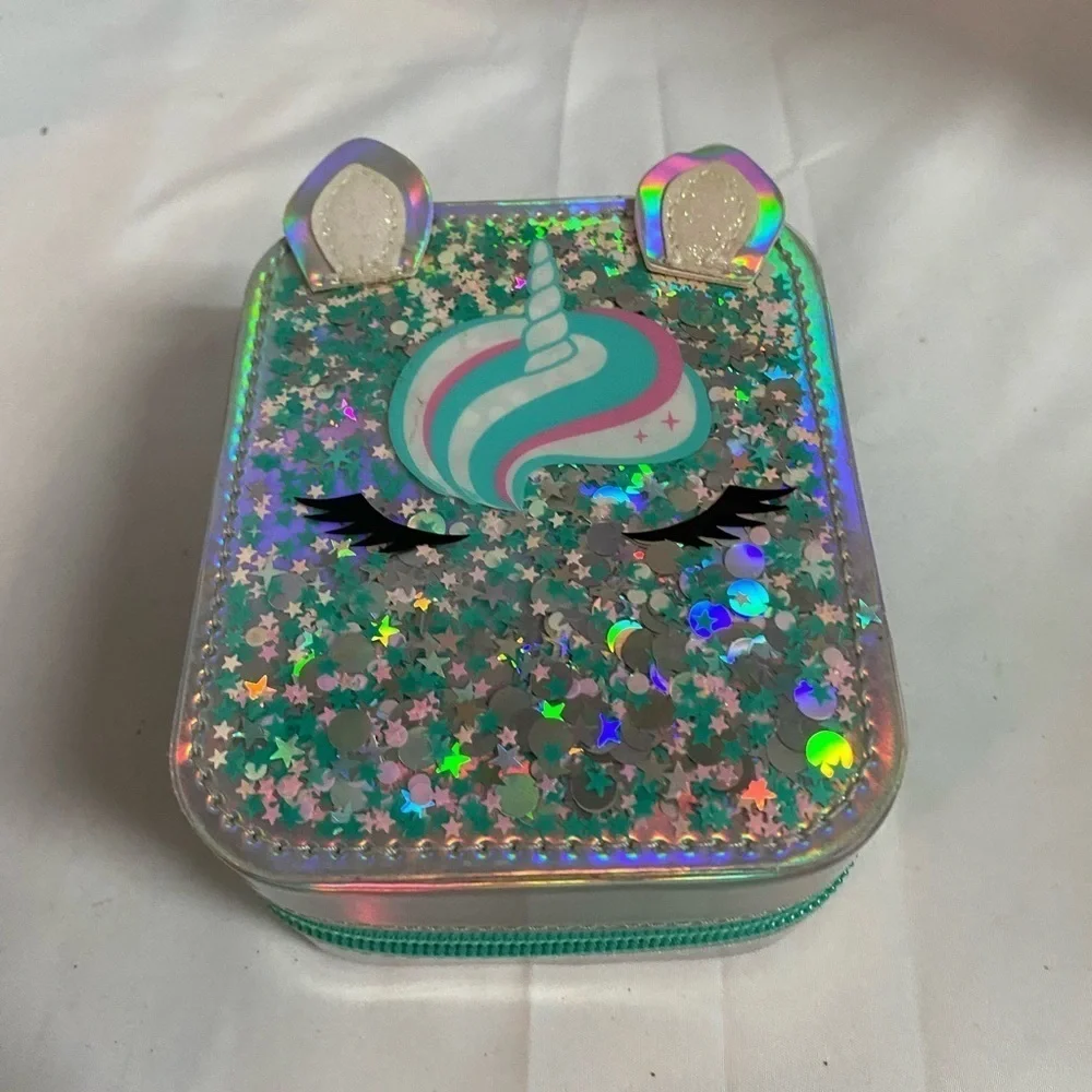 Justice Unicorn Jewelry zipper box (FH)